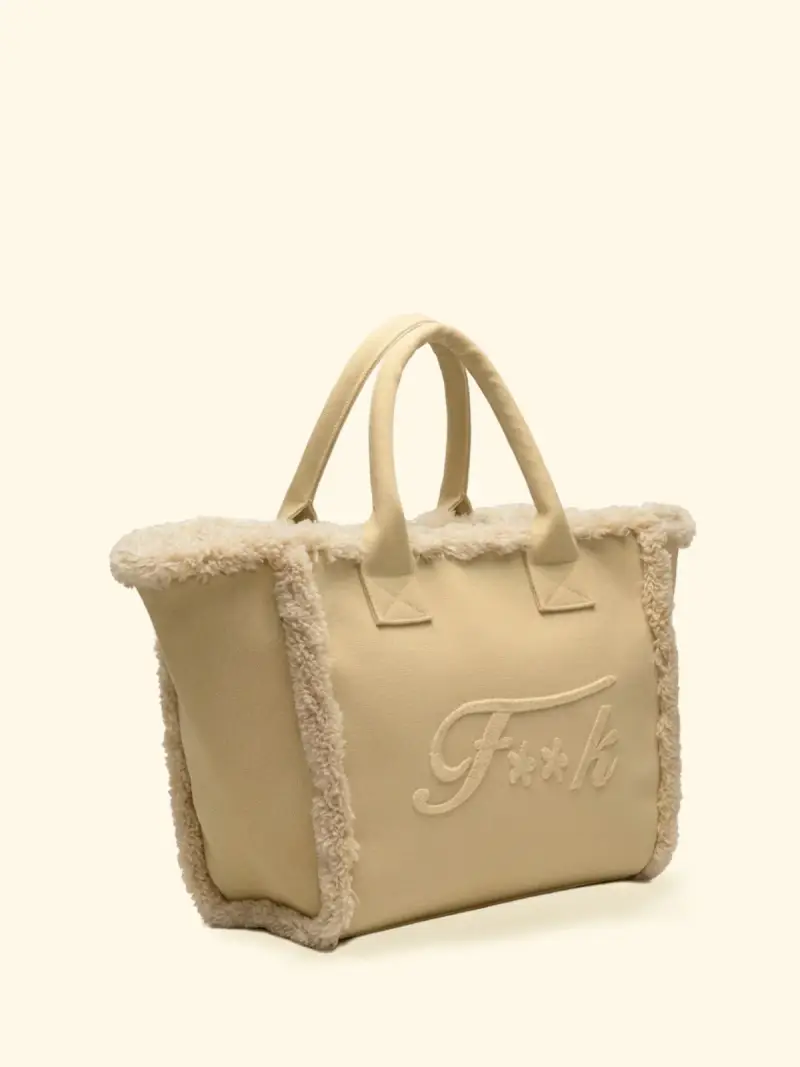Maxi Bag Donna F**K Beige SW0110-BG miniatura 2