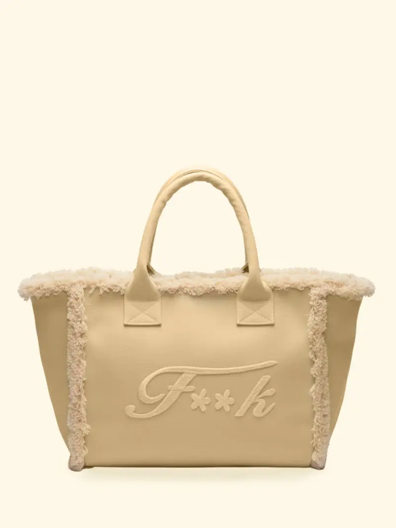 Maxi Bag Donna F**K Beige SW0110-BG
