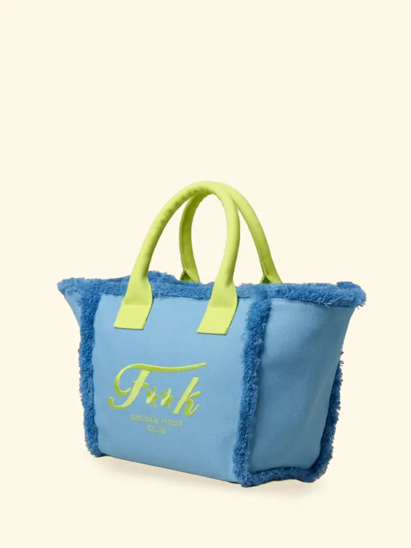 Maxi Bag Donna F**K Light Blue SW0101-LG miniatura 2