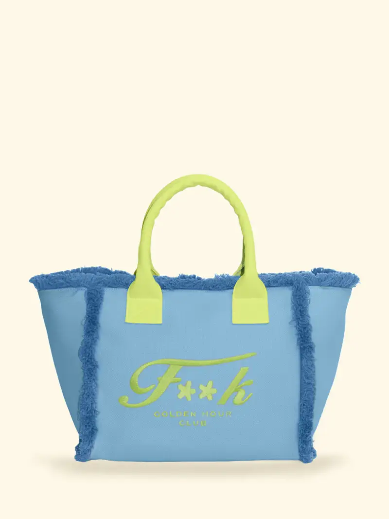 Maxi Bag Donna F**K Light Blue SW0101-LG