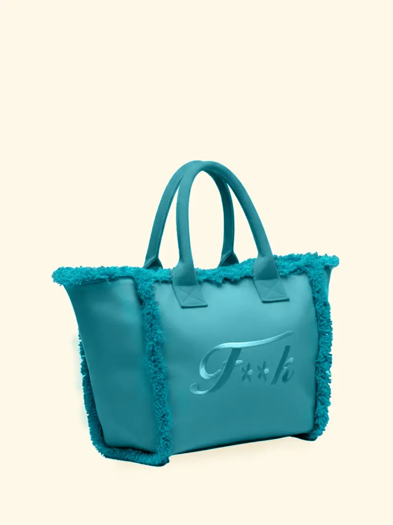 Maxi Bag Donna F**K Verde Acqua SW0110-AQ miniatura 2