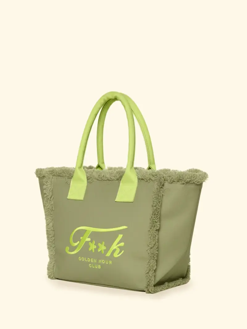 Maxi Bag Donna F**K Verde Militare SW0101-MG miniatura 2