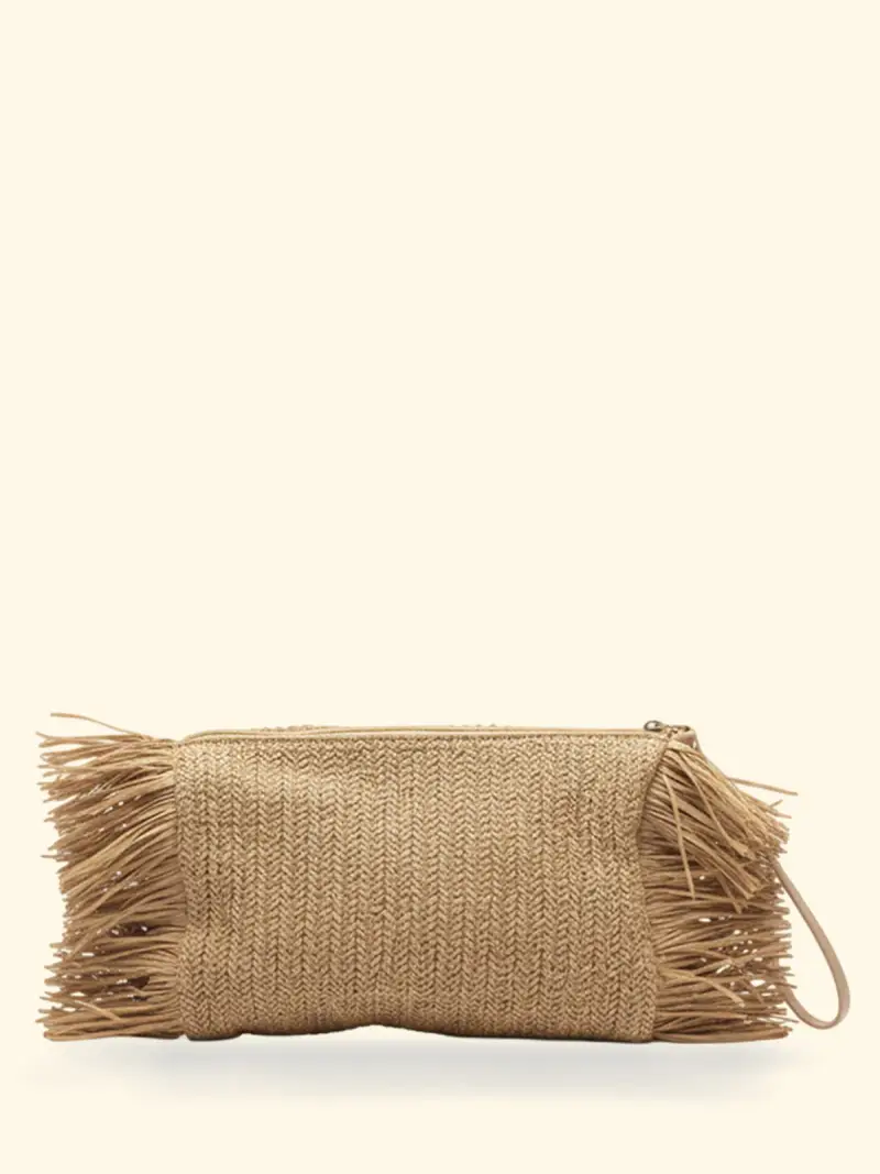 Maxi Pochette Donna F**K Beige SW0050-BG miniatura 3