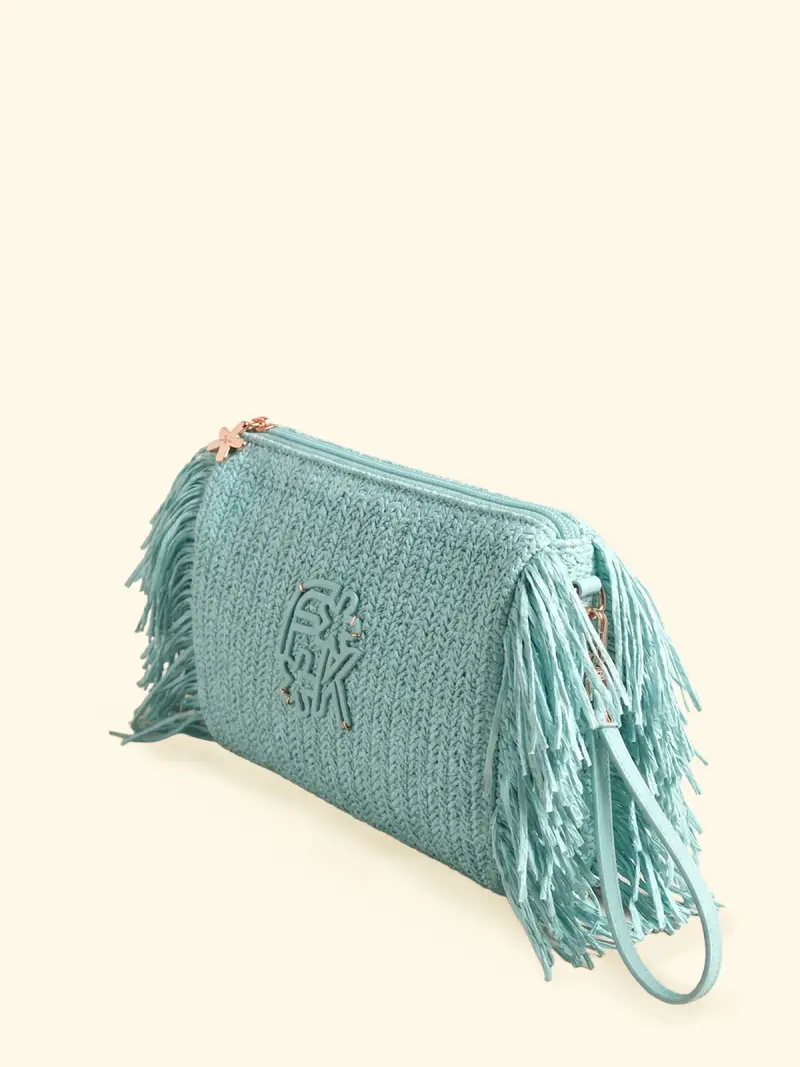 Maxi Pochette Donna F**K Verde Acqua SW0050-AQ miniatura 2