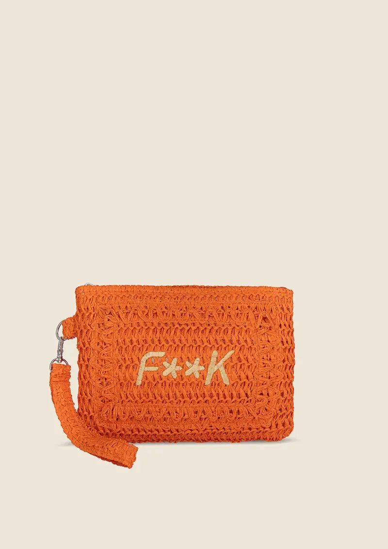 Mini Pochette Donna F**K Arancione A059-OR