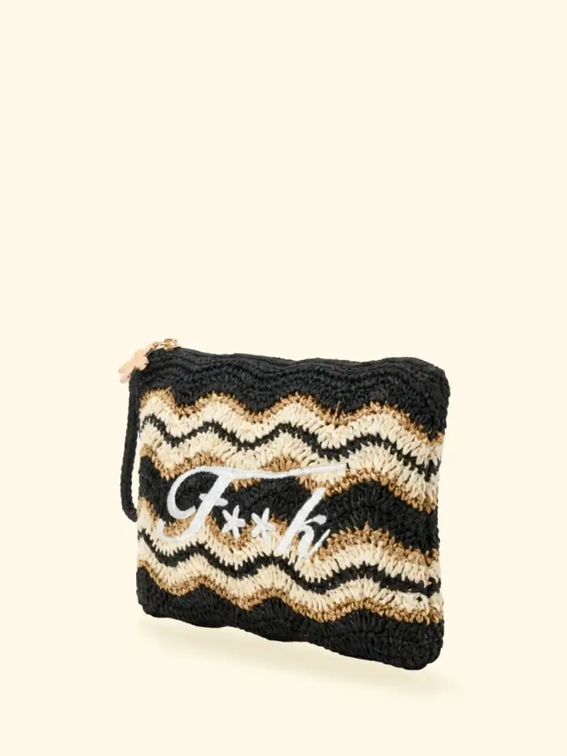 Mini Pochette Donna F**K Nera SW0070-BK miniatura 2