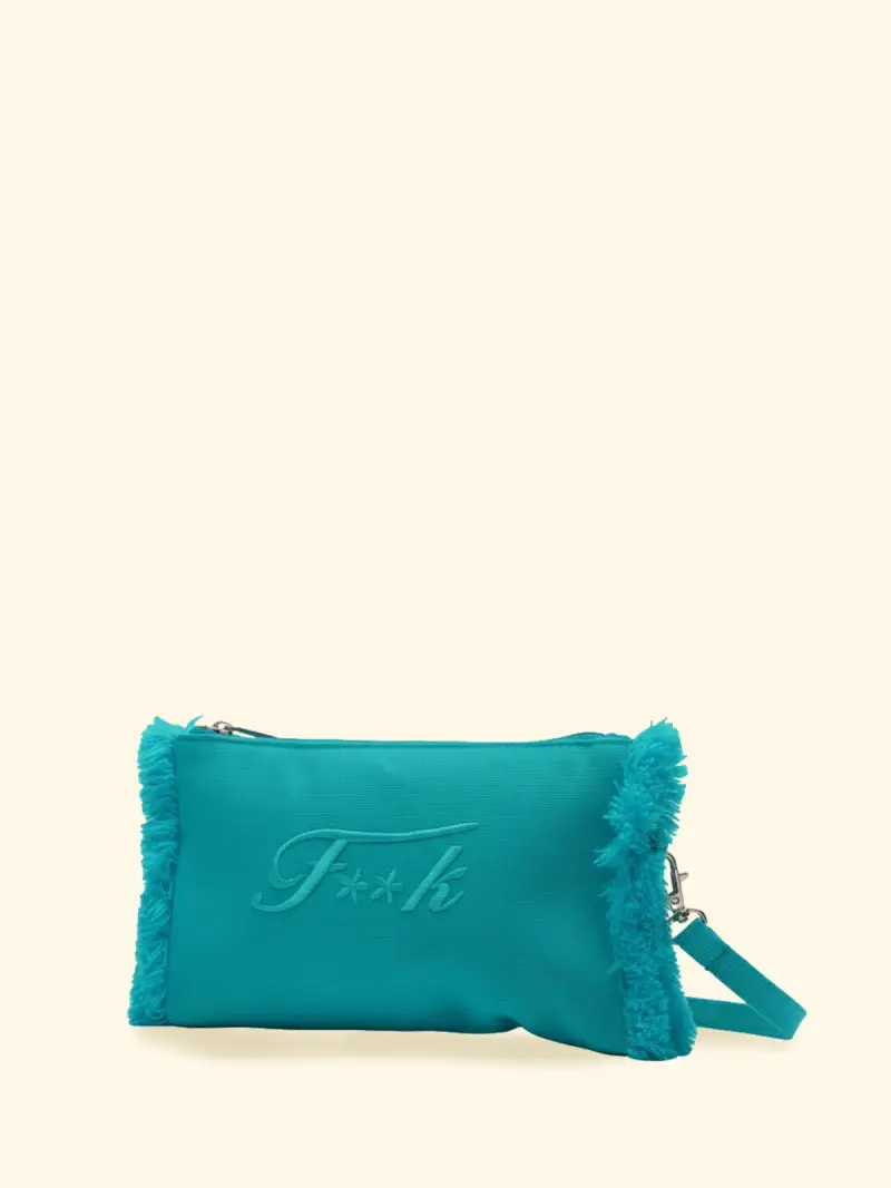 Mini Pochette Donna F**K Verde Acqua SW0115-AQ miniatura 2