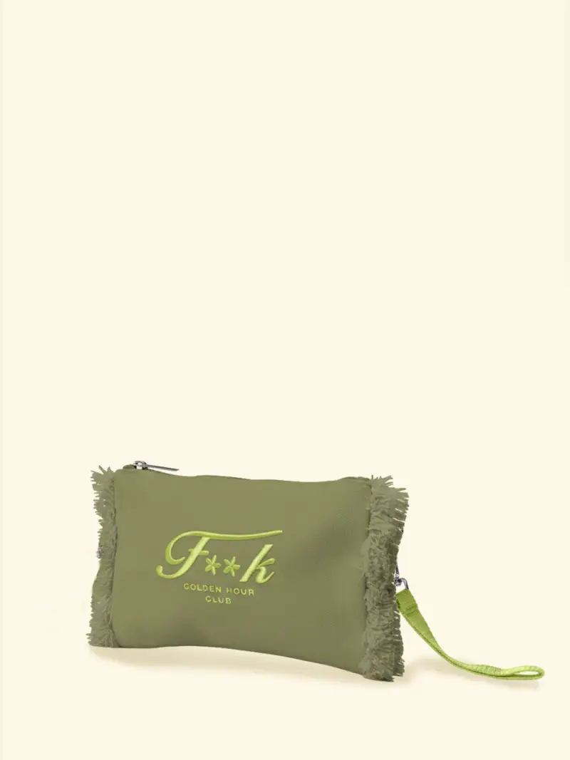 Mini Pochette Donna F**K Verde Militare SW0108-MG miniatura 2