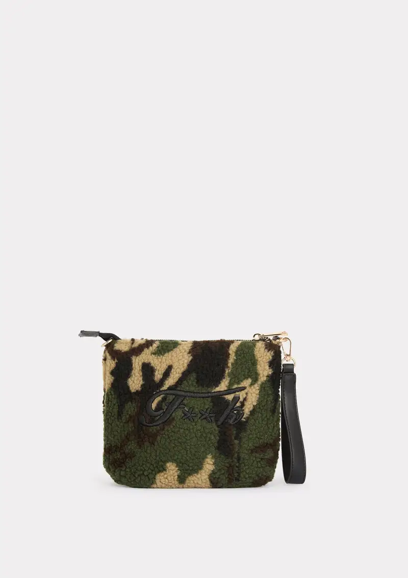 Mini Pochette Donna F**K Verde Militare WW0020-MG