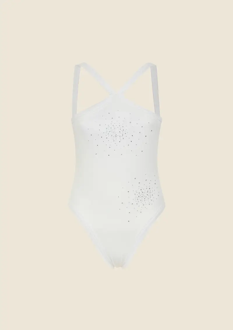 Monokini Donna F**K Bianco 0102-WH miniatura 4