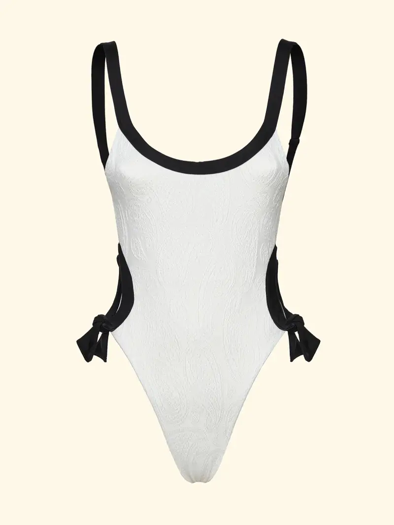 Monokini Donna F**K Bianco SW0532-WH miniatura 3