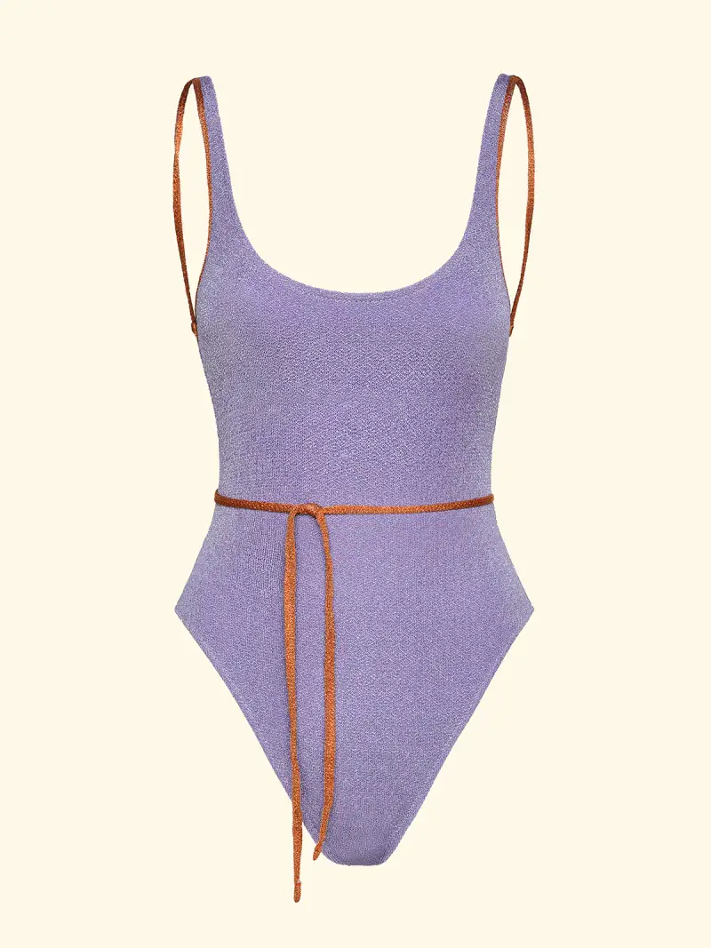 Monokini Donna F**K Lilla SW1113-LC miniatura 3