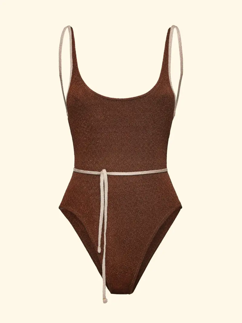 Monokini Donna F**K Marrone SW1113-BN miniatura 3