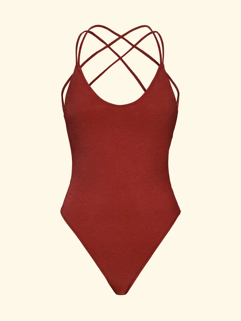 Monokini Donna F**K Ruggine SW1808-RU miniatura 3