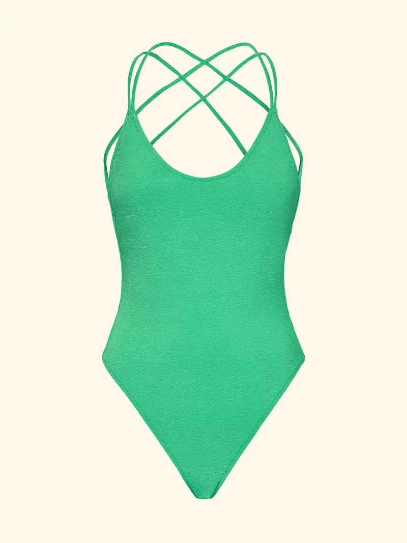 Monokini Donna F**K Verde Acqua SW1808-AQ miniatura 3