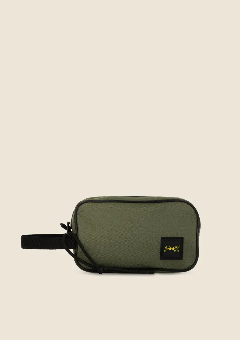 Necessaire Uomo F**K Verde Militare M01AU81-MG