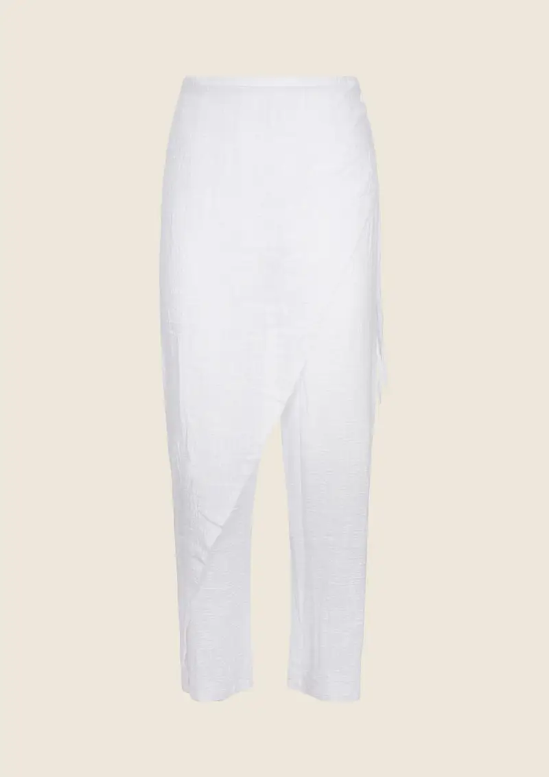 Pantalone Donna F**K Bianco 0758-WH miniatura 3