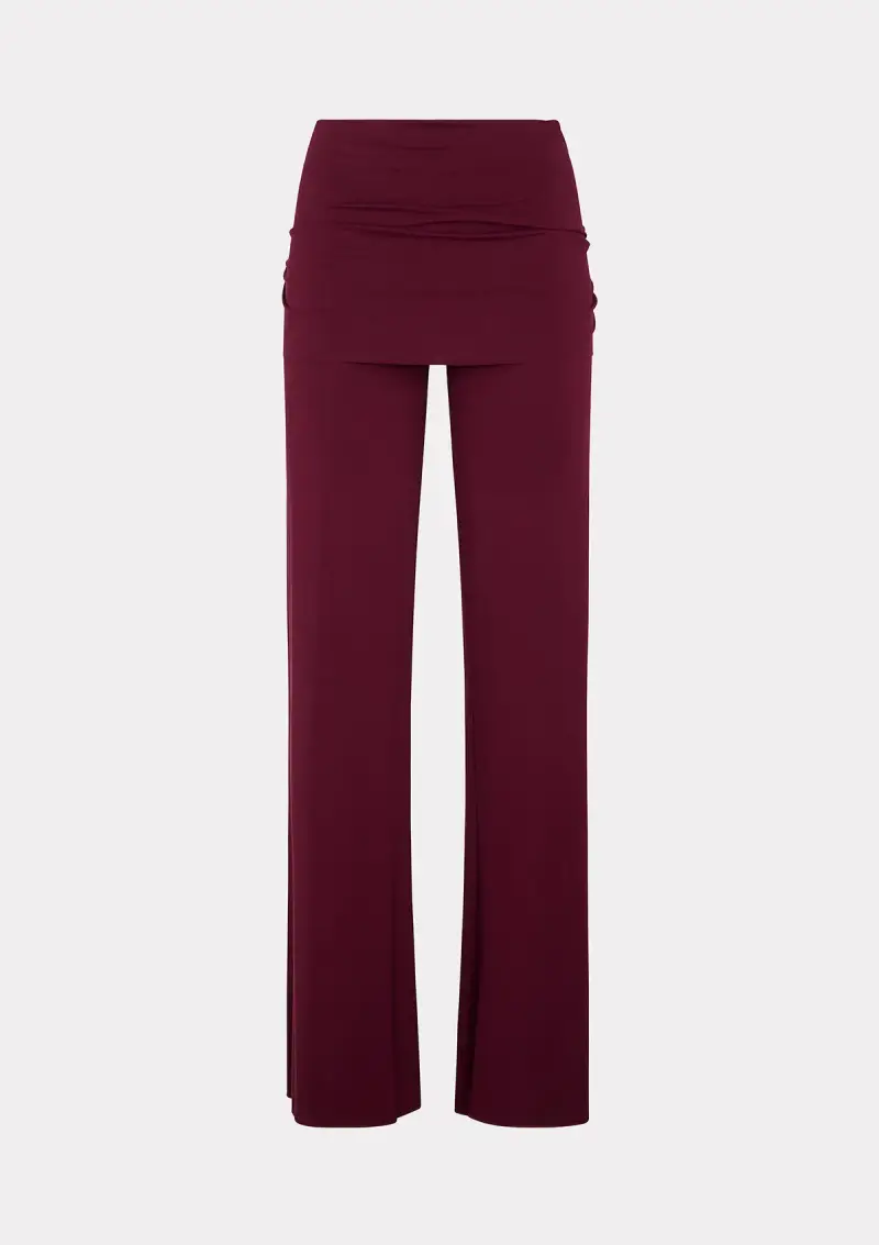 Pantalone Donna F**K Bordeaux W0612-BD miniatura 5