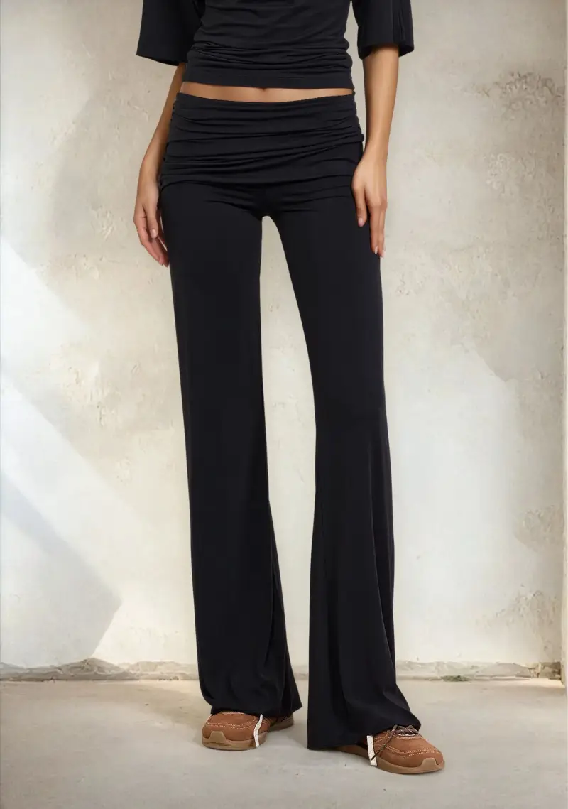 Pantalone Donna F**K Nero W0612-BK miniatura 2