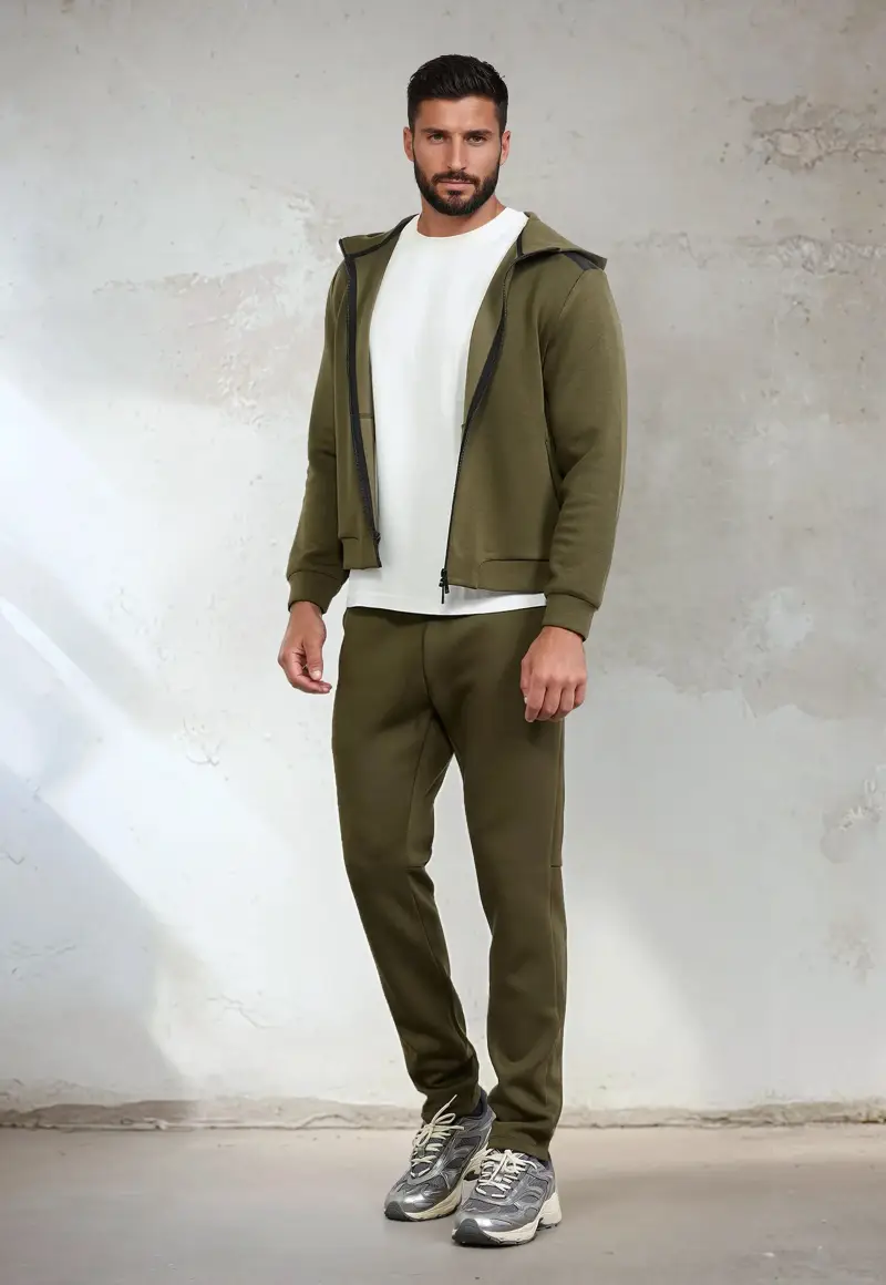 Pantalone Uomo F**K Verde Militare M3103-MG miniatura 2