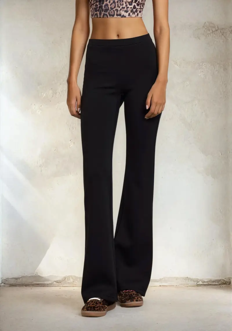 Pantalone Zampa Donna F**K Nero W0310-BK miniatura 2