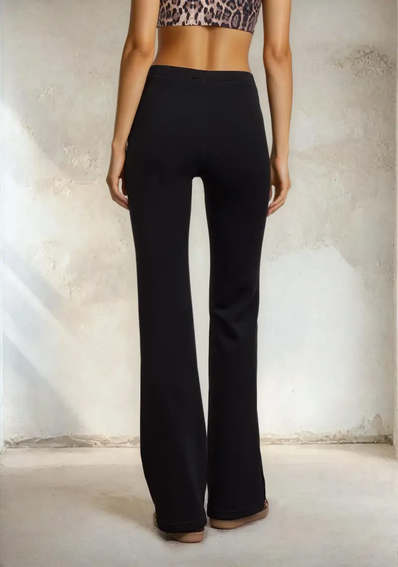 Pantalone Zampa Donna F**K Nero W0310-BK miniatura 3