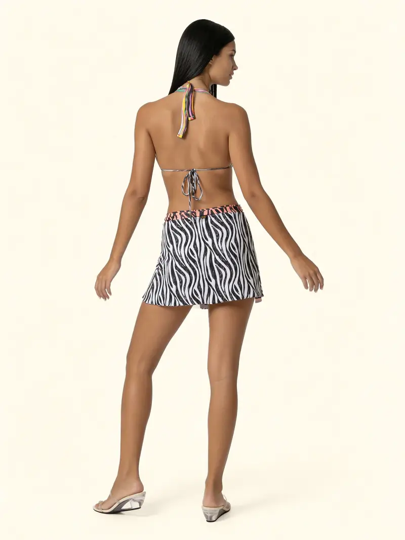 Pareo Corto Reverse Donna F**K Fantasia SW0186-X10 miniatura 3