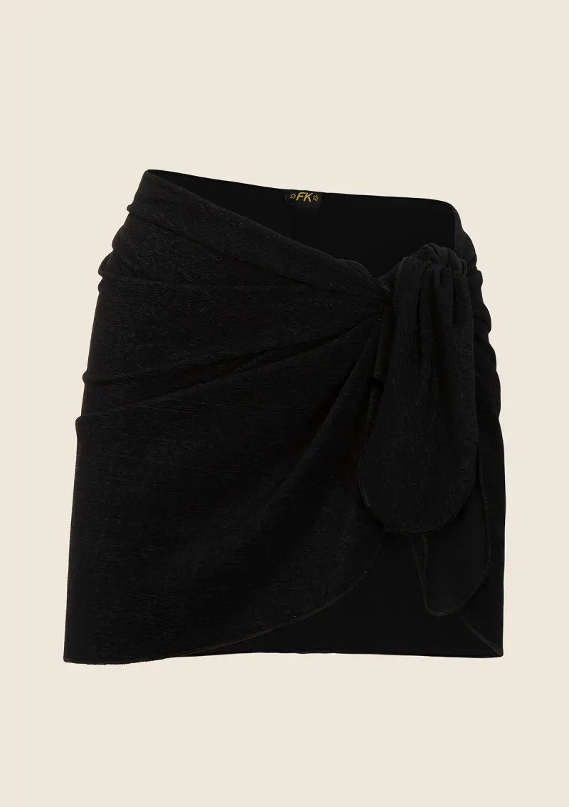 Pareo Donna F**K Nero 1157-BK miniatura 4