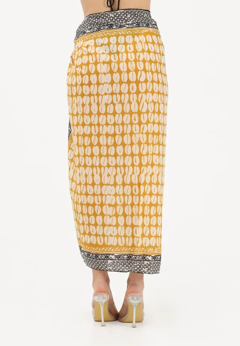 Pareo lungo multicolore da donna dal gusto etnico miniatura 3