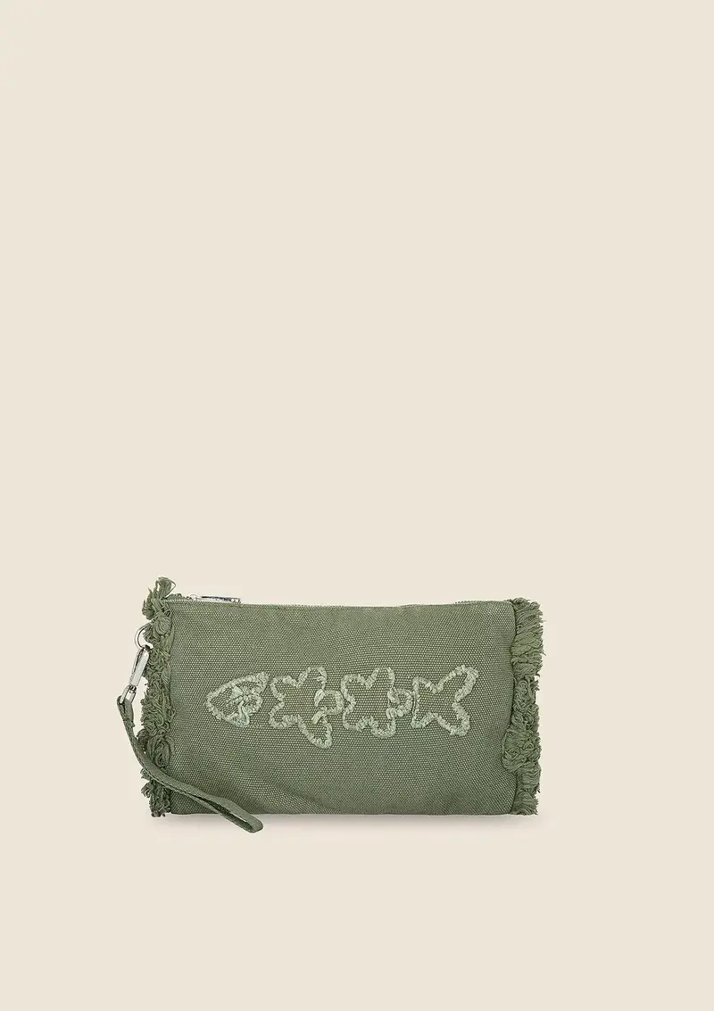 Pochette Donna F**K Verde Militare A054-MG