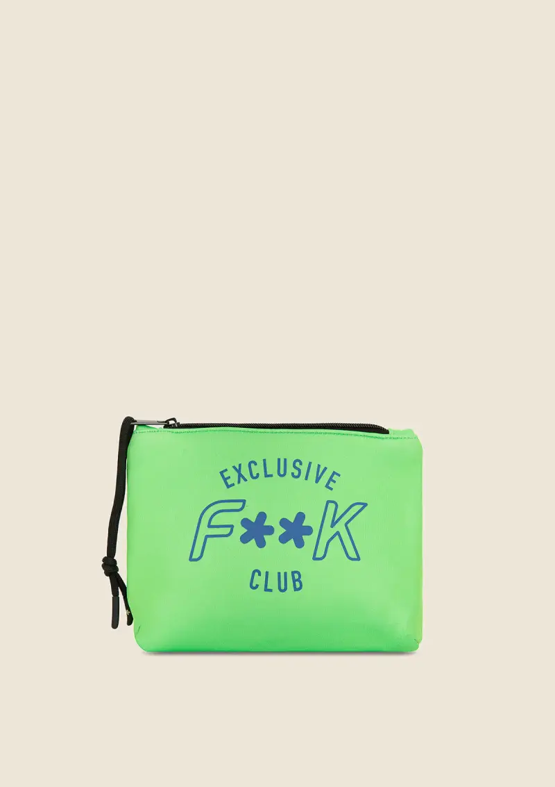 Pochette Uomo F**K Verde Fluo M01AU80-FG