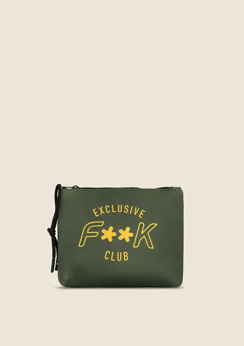 Pochette Uomo F**K Verde Militare M01AU80-MG