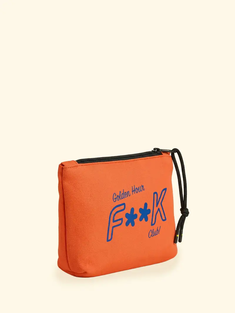 Regular Pochette Unisex F**K Arancione Fluo SU8001-FO miniatura 2