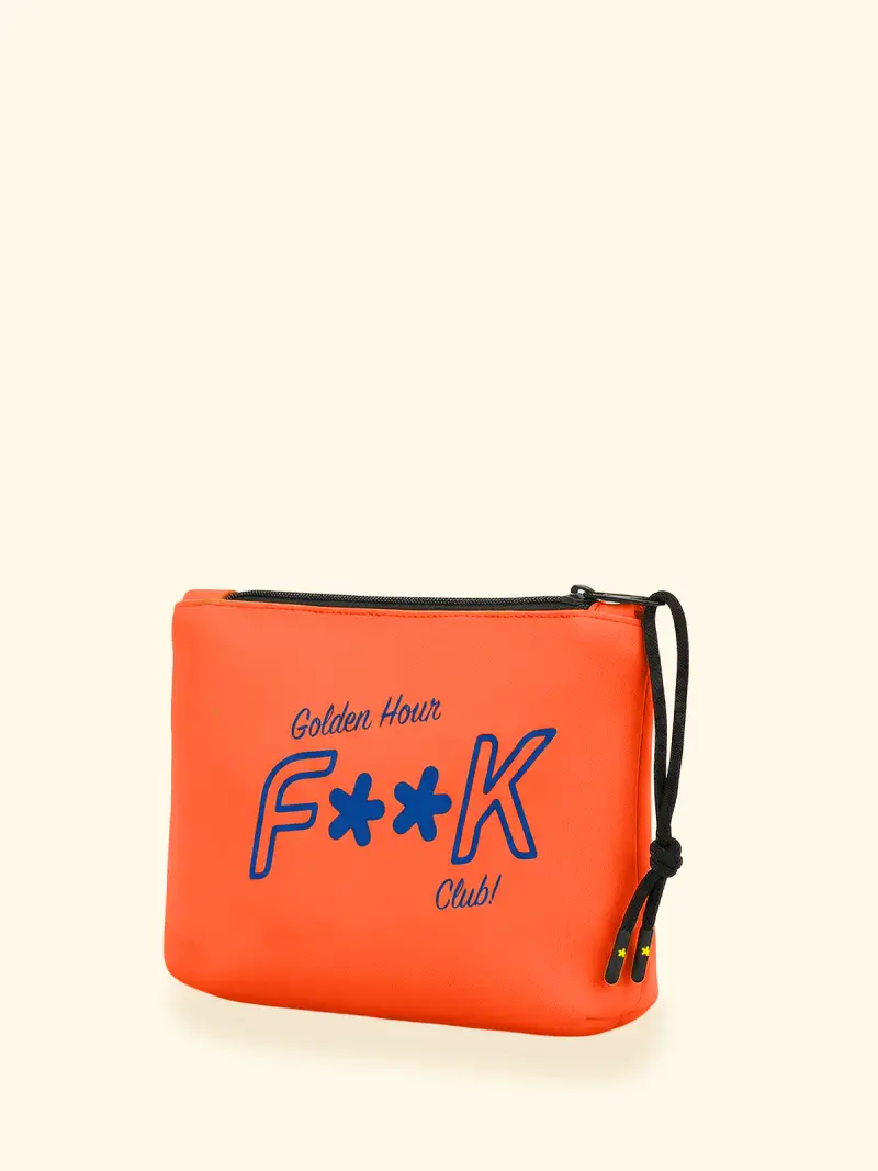 Regular Pochette Unisex F**K Arancione Fluo SU8001-FO