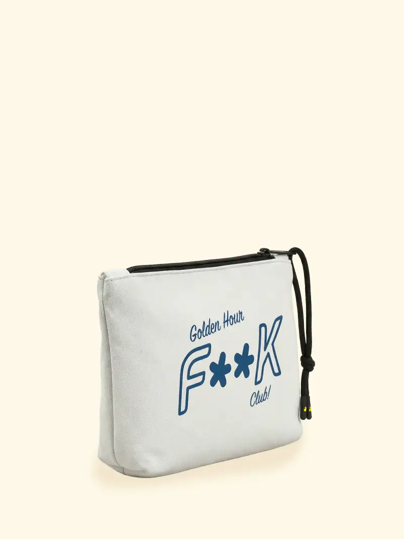 Regular Pochette Unisex F**K Bianco SU8001-WH miniatura 2