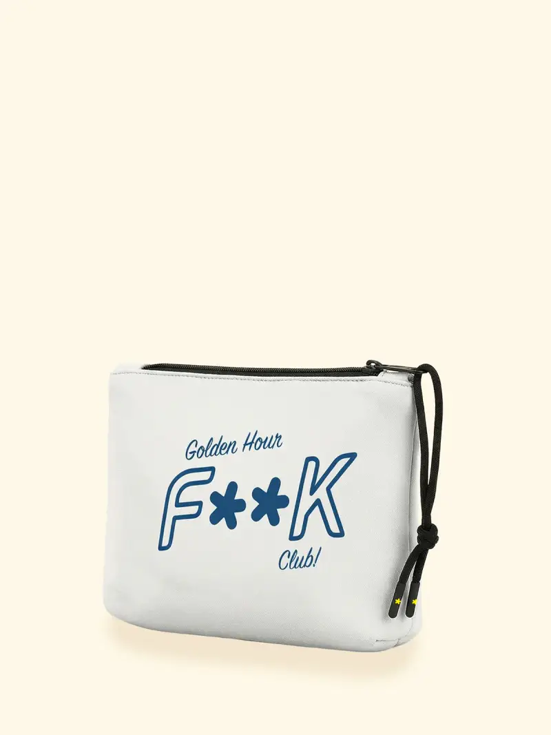 Regular Pochette Unisex F**K Bianco SU8001-WH