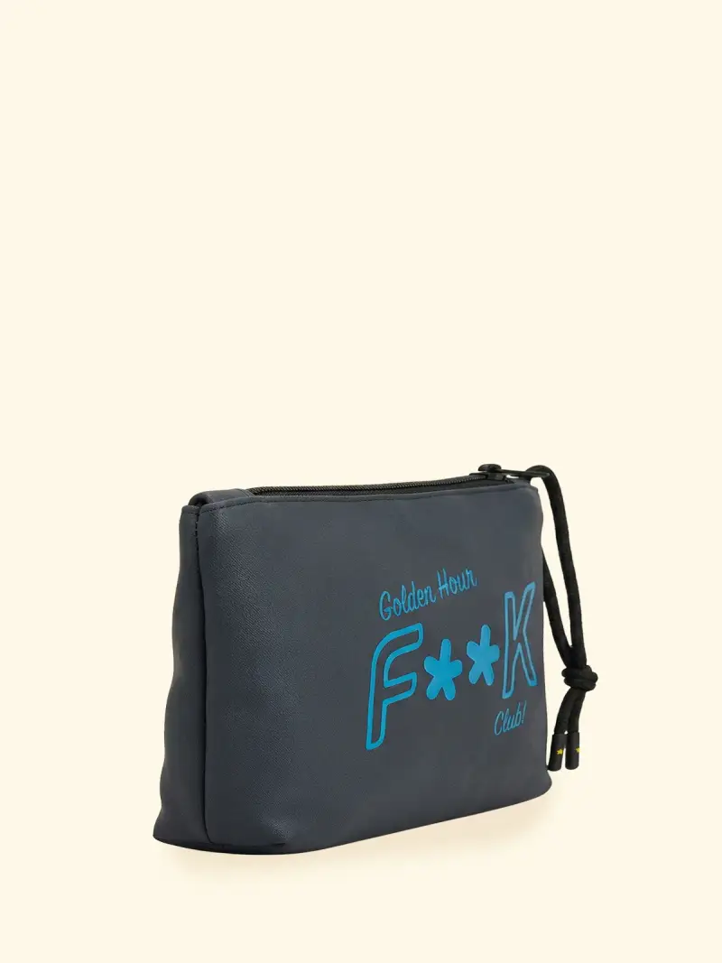 Regular Pochette Unisex F**K Blu SU8001-BU miniatura 2