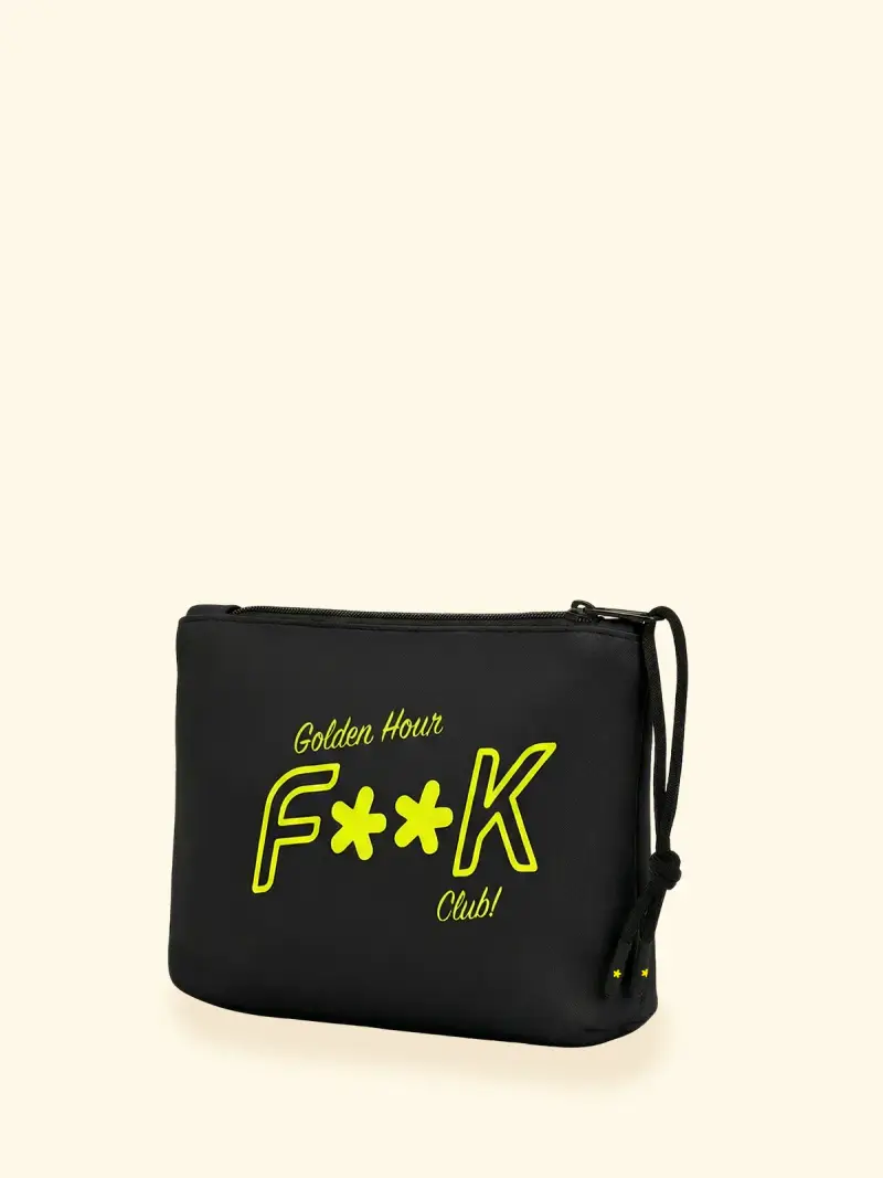 Regular Pochette Unisex F**K Nero SU8001-BK