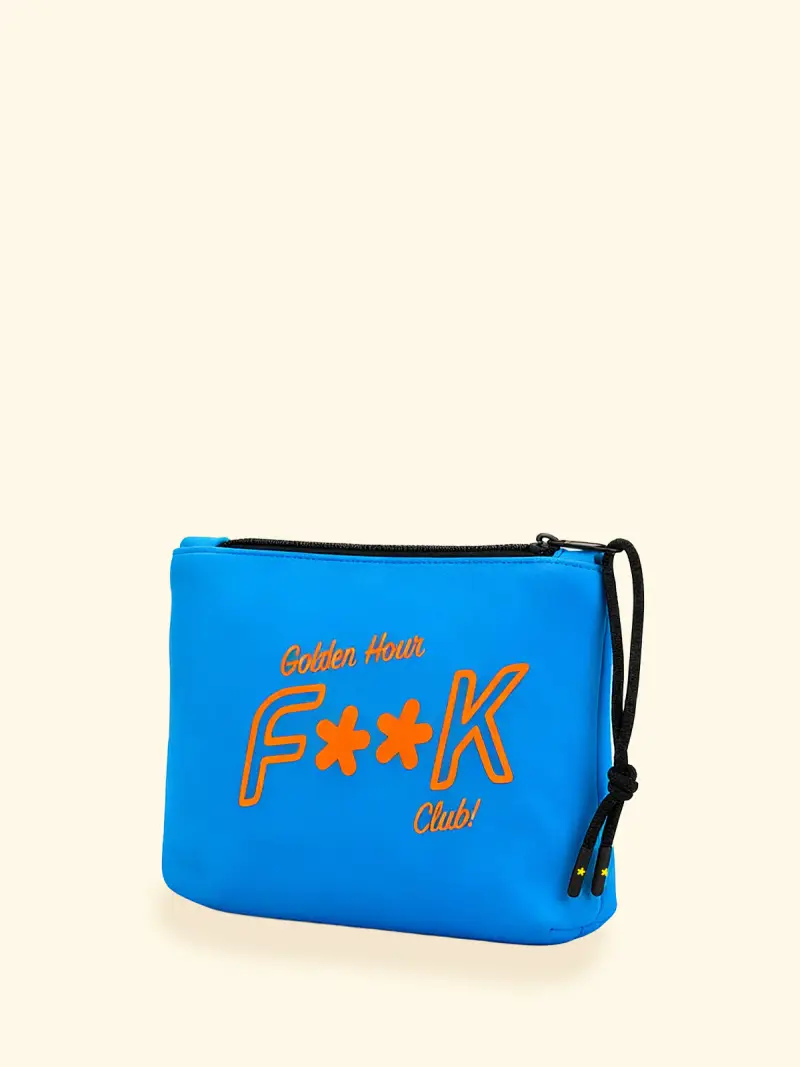 Regular Pochette Unisex F**K Turchese SU8001-TQ