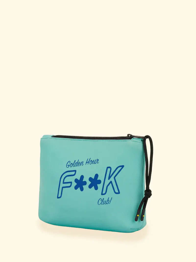 Regular Pochette Unisex F**K Verde Acqua SU8001-AQ