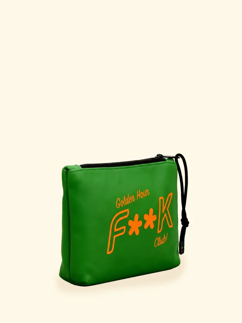 Regular Pochette Unisex F**K Verde SU8001-VS miniatura 2