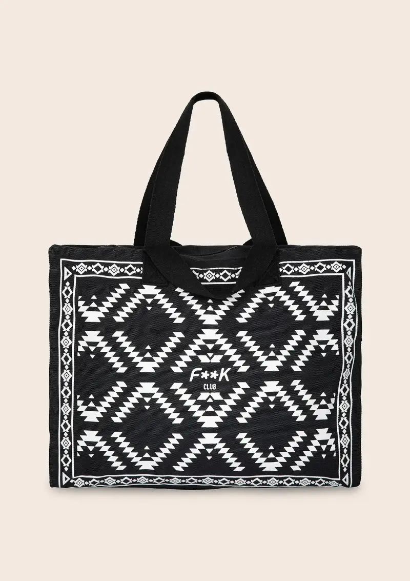 Shopping Bag Unisex F**K Nera U01AU89-BK