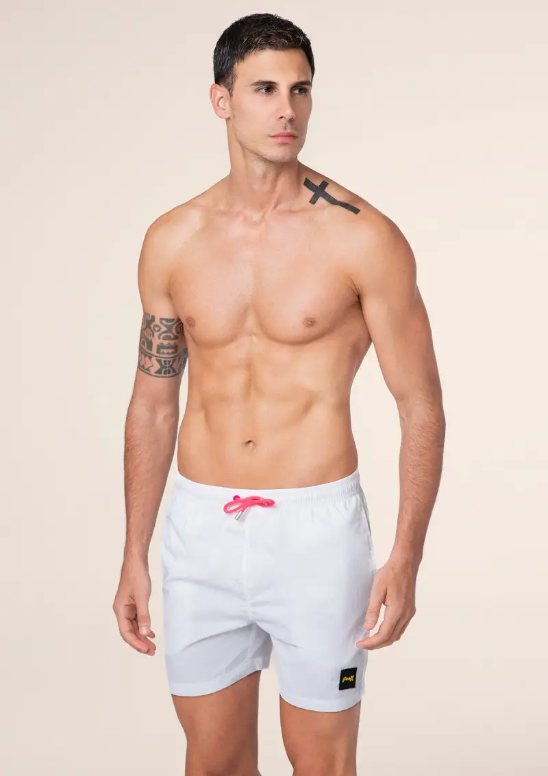 Shorts Uomo F**K Bianco M01BU04-WH