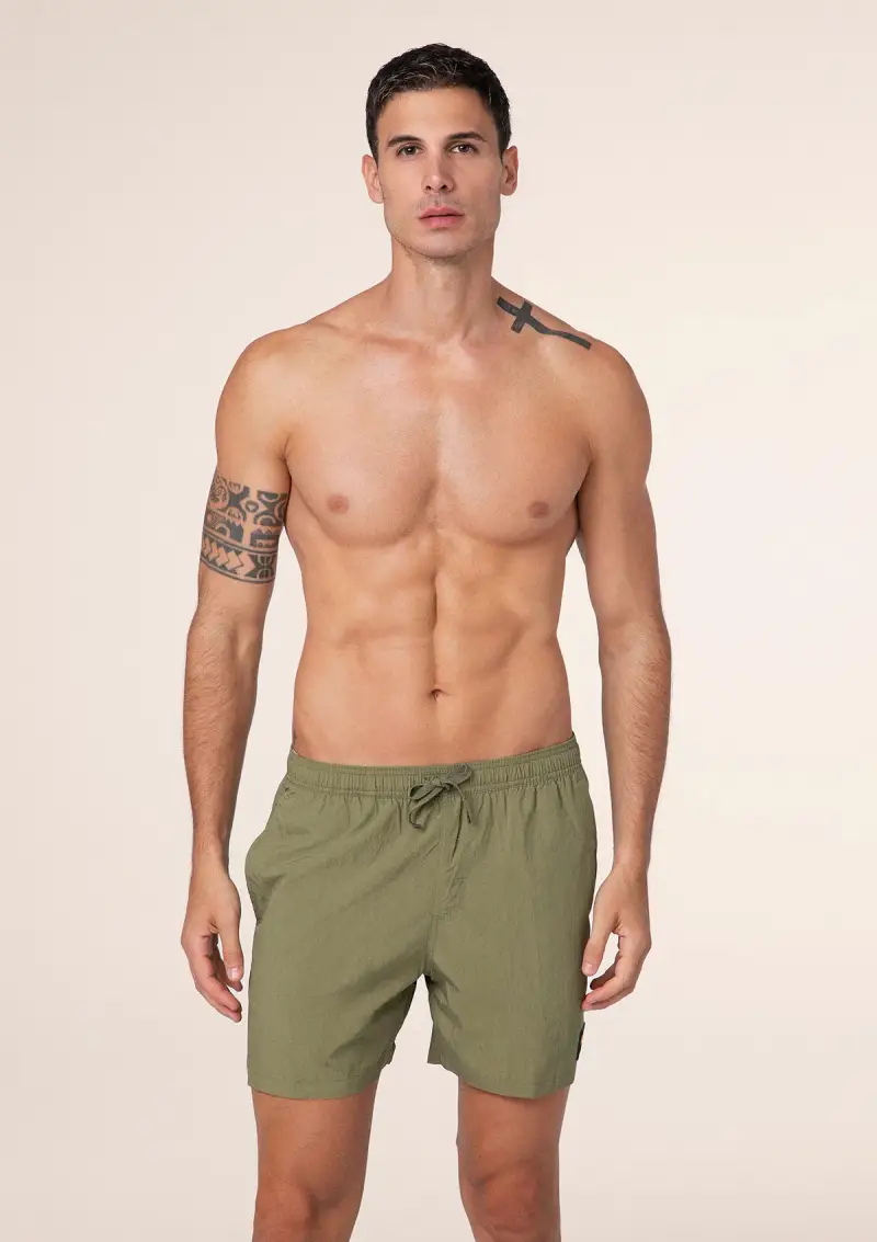 Shorts Uomo F**K Verde Militare M01BU01-MG