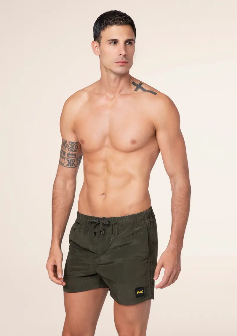 Shorts Uomo F**K Verde Militare M01BU06-MG