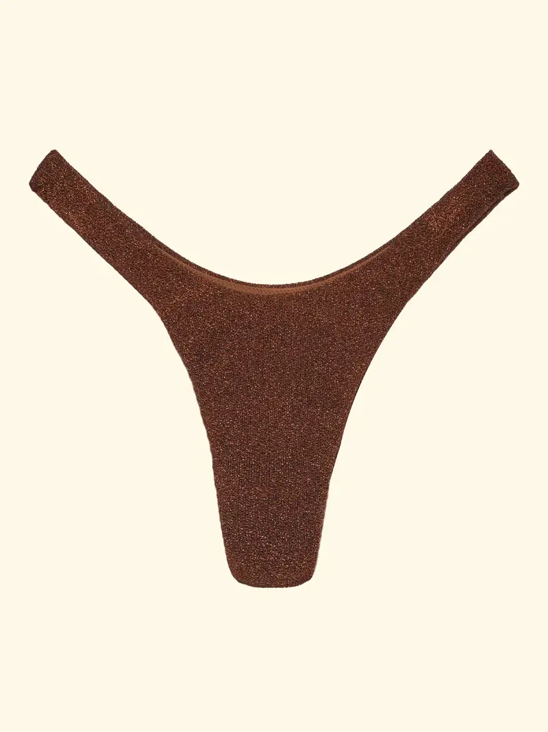 Slip Americano Fisso Donna F**K Marrone SW1142-BN miniatura 3