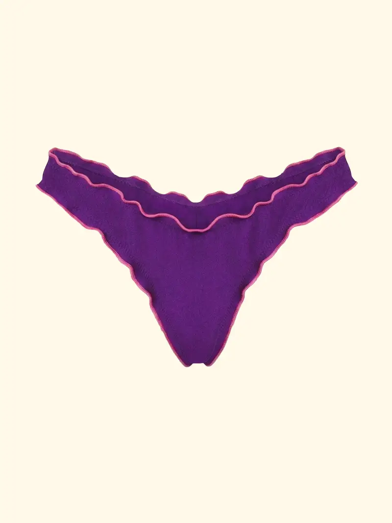 Slip Americano Fisso Donna F**K Viola SW1921-VI miniatura 3