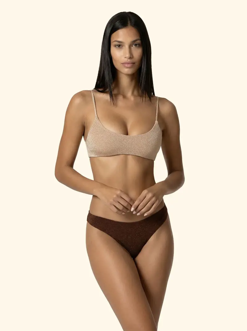 Slip Culotte Fissa Donna F**K Marrone SW1143-BN