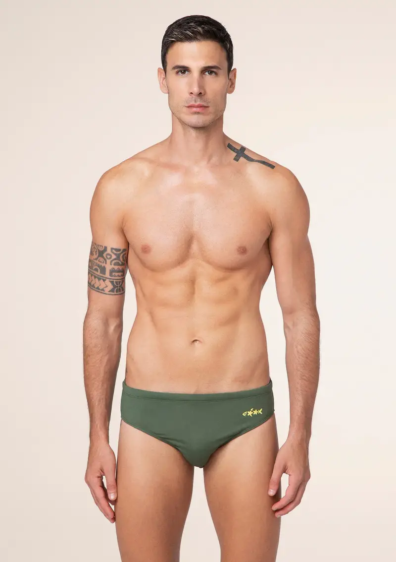 Slip Uomo F**K Verde Militare M01SU20-MG