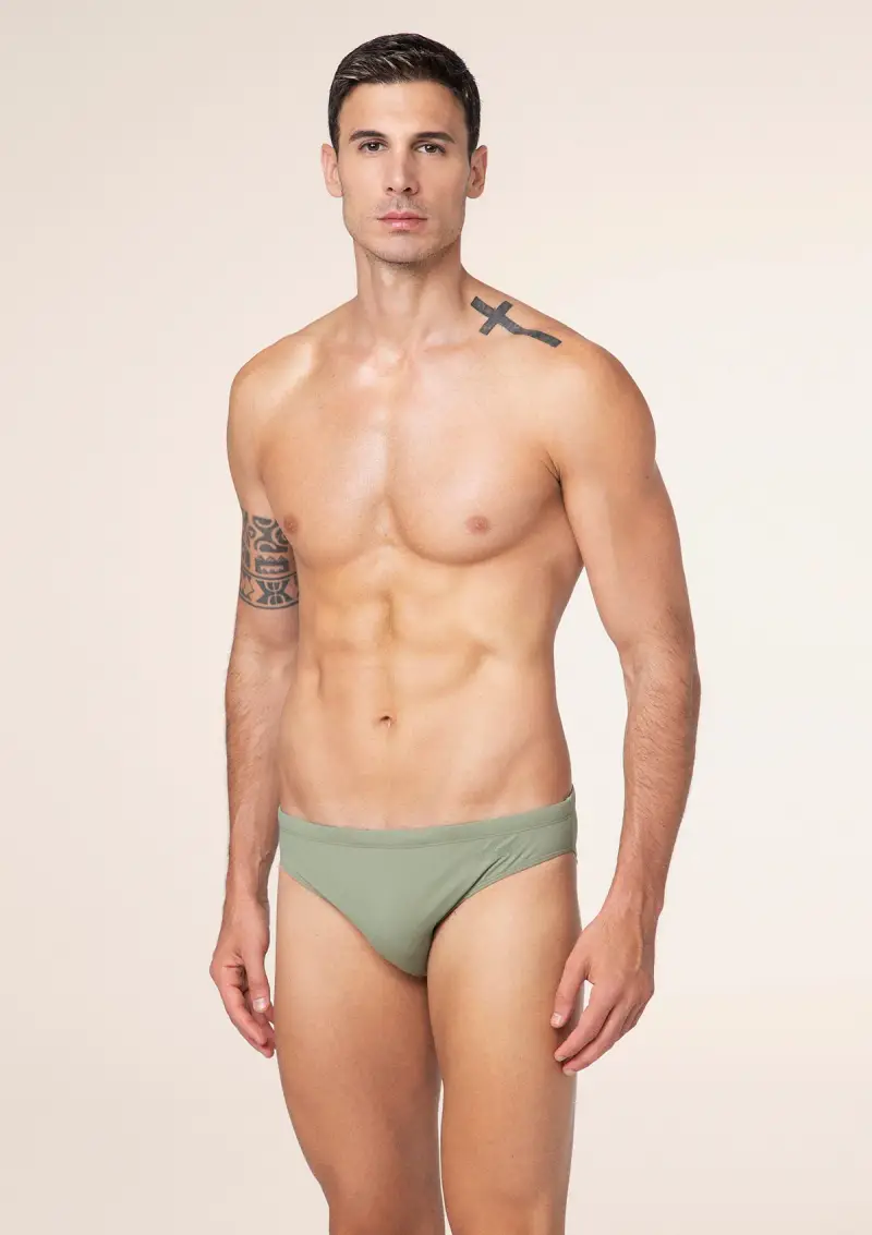 Slip Uomo F**K Verde Militare M01SU21-MG